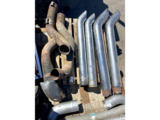 Skid of Exhaust Parts