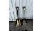 2 Painted Grain Shovels