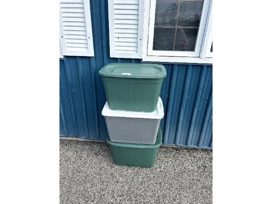 3 Empty Totes