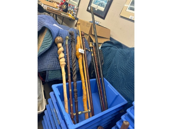 Various Antique Walking Sticks