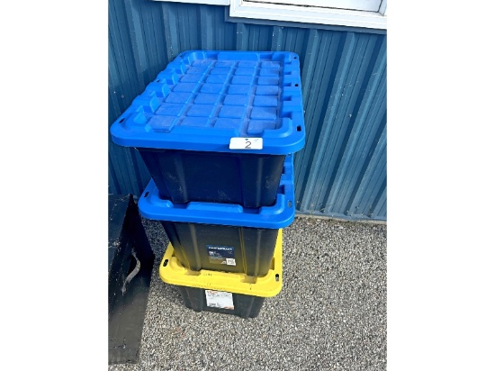 3 Empty Totes
