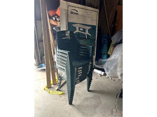 New Bemis Patio Table & 7 Chairs