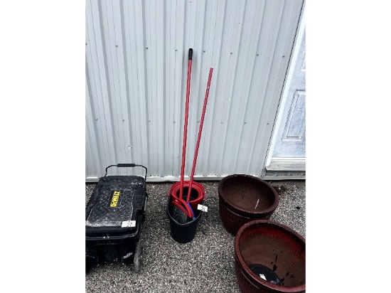 Mop Bucket & Brooms