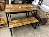 Table & Matching Benches