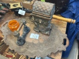 Asian Wooden Box & Serving Tray