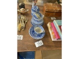 Row of Spode Dishes