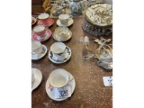 Row of Cups & Saucers