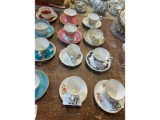 Row of Cups & Saucers