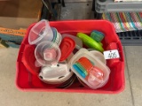 Tote of Tupperware
