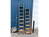 Wooden Bookcase Ladders