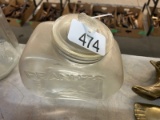 Glass Peanut Jar