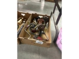 Box of Hand Drills, Valves, Etc.