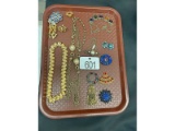 Tray of Victorian Jewelry