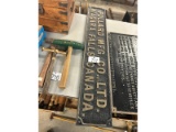 Pollard Mfg. Co. Ltd Placard