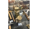 3 Vintage Brass Smudge Pots