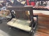 Carved Victorian Bench