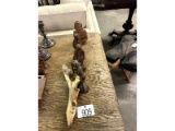 Row of Wood Carvings