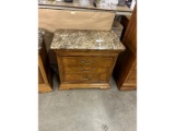 Thomasville Marble Top Side Table