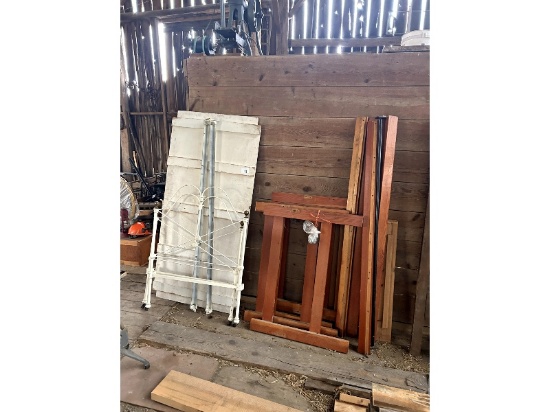 Antique Iron Bed & Modern Bunk Bed