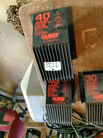 2- 40 Amp Marine Chargers