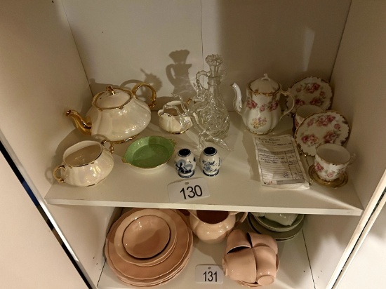 Shelf of Tea Sets