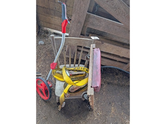Land Wheel, Ratchet Straps, Etc.