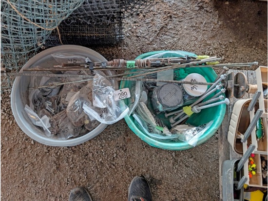 2 Totes of Assorted Fasteners