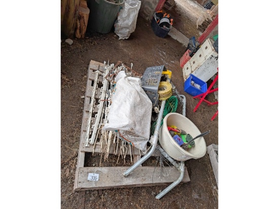 Skid of Electric Fencing Supplies