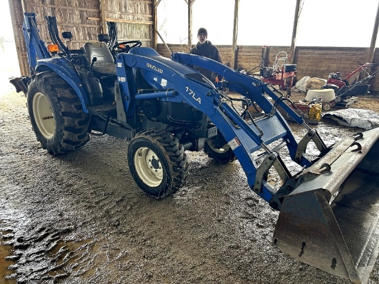 New Holland TC45D Tractor With 17LA Loader & New Holland Backhoe