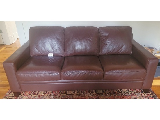 Chocolate Brown Leather Couch by Palliser
