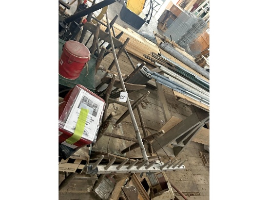 6 Chicken Coup Chairs & Grain Rake