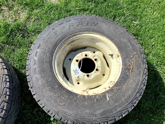 6 Bolt Implement Rim With 16" Truck Tire