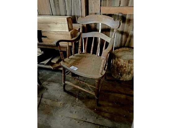 Oak Chair, Wood Blocks, Etc.