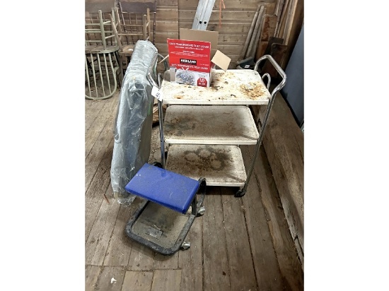 Large Dog Crate, Dolly Tray, Etc.