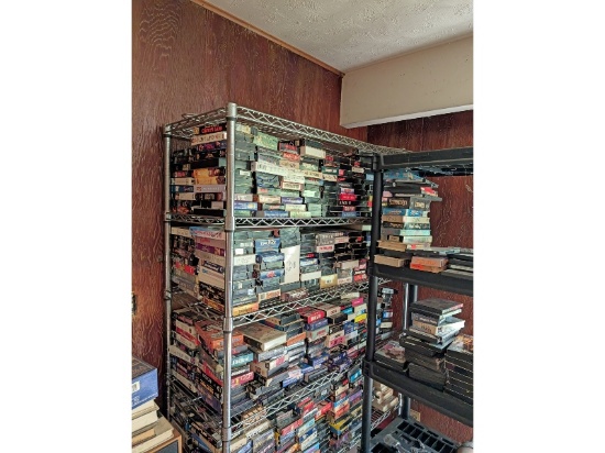 Large Quantity of VHS and DVDs