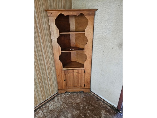 Pine Corner Cabinet
