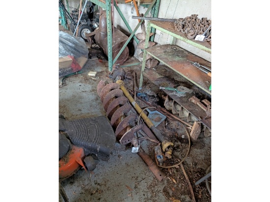Post Hole Auger Gear Box, 3 bits, PTO - No Frame