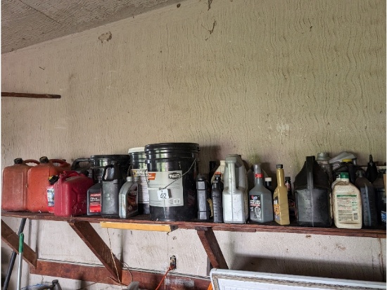 Shelf of Assorted Fluids