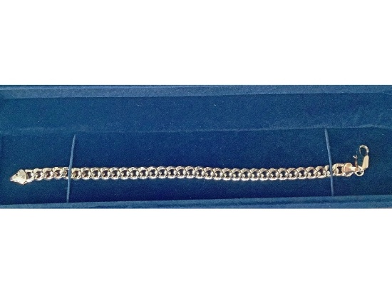 New 18K Gold Plated 7.0mm Cuban Link Bracelet
