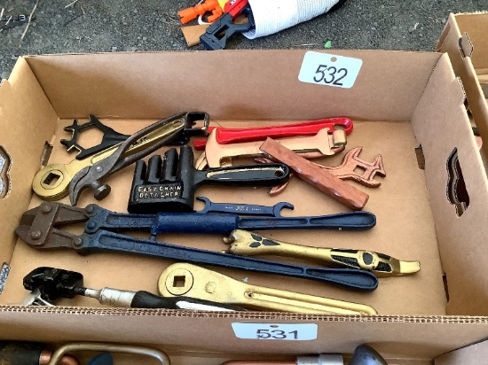Box of Antique Wrenches