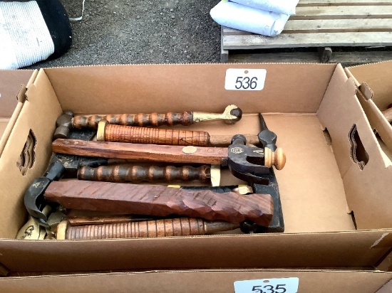 Box of Antique Hammers