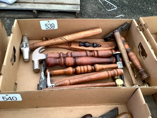 Box of Antique Hammers