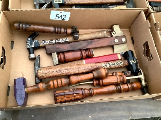 Box of Antique Hammers
