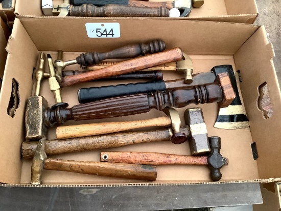 Box of Hammers, Mallets, Etc.