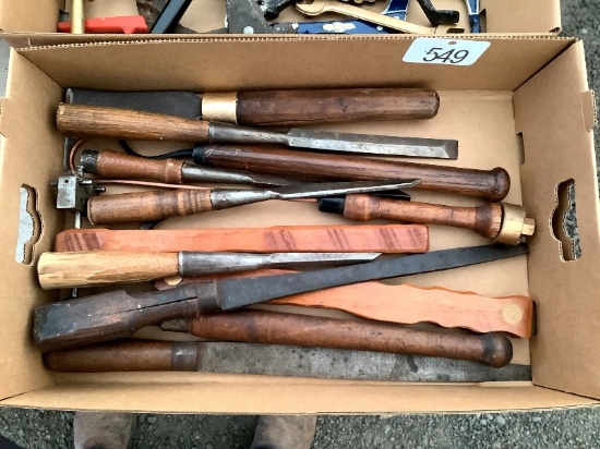 Box of Lathe Tools, Etc.