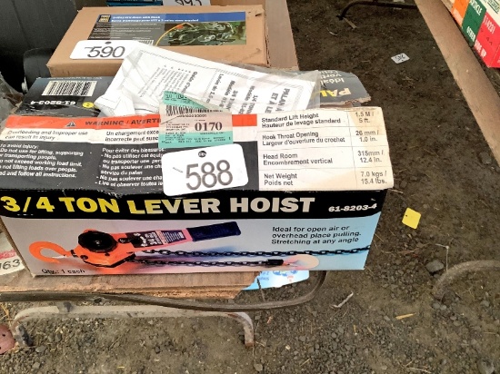 3/4 Ton Lever Hoist