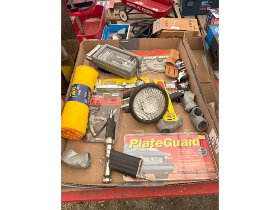 Box of Assorted New Tools