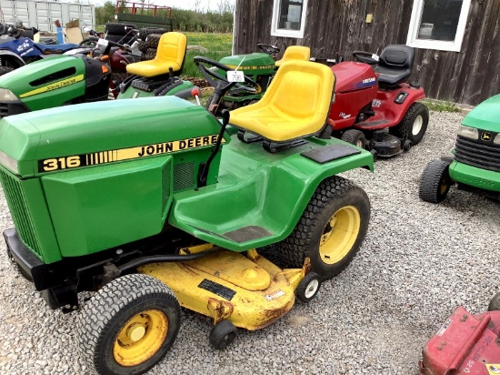 John Deere 316 Mower - Works
