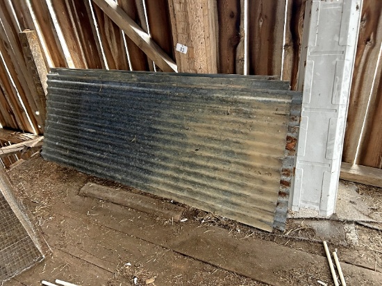 4 Sheets of Steel - Approximately 7' Long