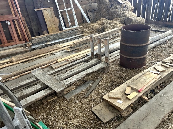 Quantity of Assorted Lumber Including 2" Live Edge